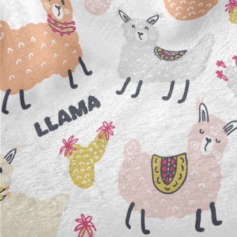 Doodle Cute Alpaca Minky