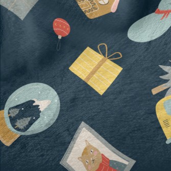 Cats Christmas Minky