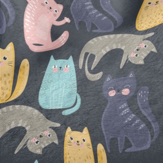 Colorful Playful Cat Minky