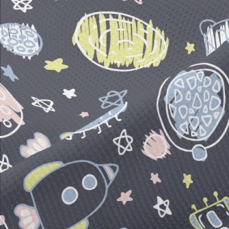 Hand Drawn Children Exploring  Piqué