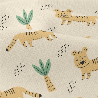 Cute Tiger Drawing By Children Modern Jersey
