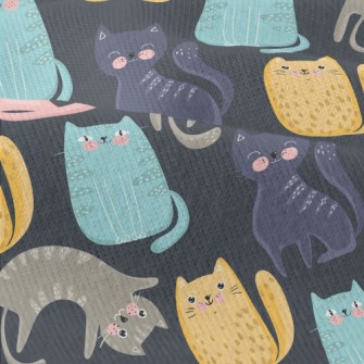 Colorful Playful Cat Modern Jersey