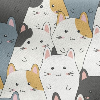 Children&#39;s Cute Cat Jersey Backed Fleece