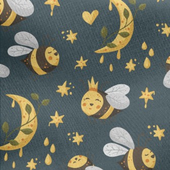 Queen Bee And Worker Bees Jersey Backed Fleece