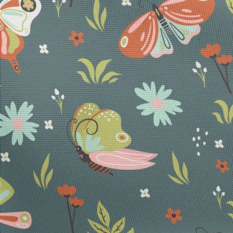 Brightly Colored Butterfly Pongee