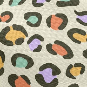 Colorful Leopard Print Pongee