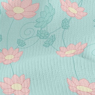 Three-dimensional Design Lotus Stretch Jersey