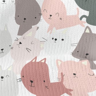 Colorful Cute Cat Stretch Jersey