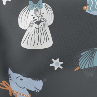 American Graffiti Dog Lightweight Cotton Poplin