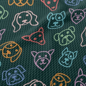 Color Line Dog Birdseye Piqué