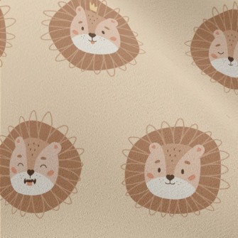 Cute Crown Lion Chiffon