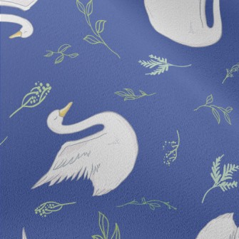 Elegant And Beautiful Swan Chiffon