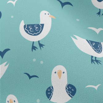Cute Graffiti Seagull Chiffon