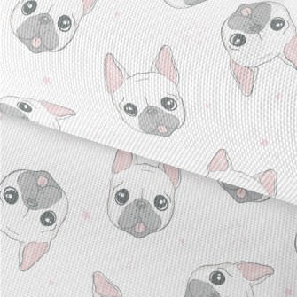 Big Eyes Cute Bulldog Waterproof Oxford