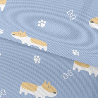 Cute Hand Drawn Corgi Waterproof Oxford
