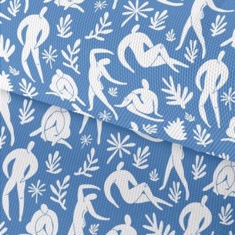 White Figures In Various Poses Waterproof Oxford
