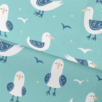 Cute Graffiti Seagull Waterproof Oxford