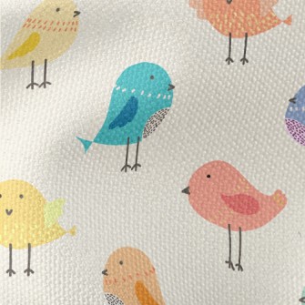 Colorful Birds Waterproof Canvas