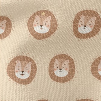 Cute Crown Lion Waterproof Canvas