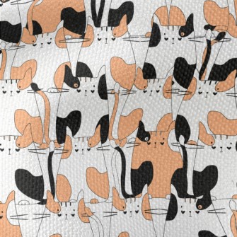 Black And Orange Country Cat Waterproof Canvas