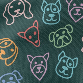 Color Line Dog Waterproof Canvas