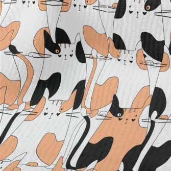 Black And Orange Country Cat Terry