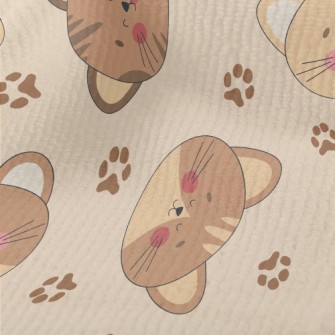 Round And Cute Cat Head Terry