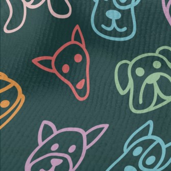 Color Line Dog Terry
