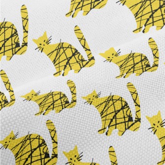 Line Art Cat Performance Linen