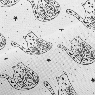 Starry Sky Grass Design Cat Performance Linen