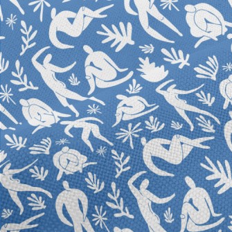 White Figures In Various Poses Performance Linen