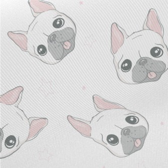 Big Eyes Cute Bulldog Twill