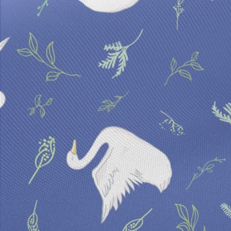Elegant And Beautiful Swan Twill