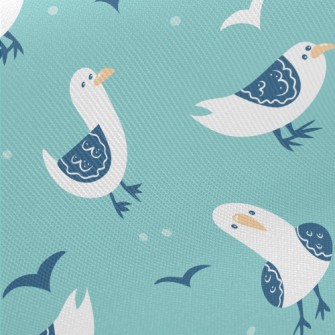 Cute Graffiti Seagull Twill
