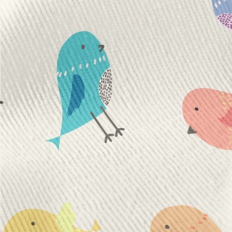 Colorful Birds Standard Corduroy