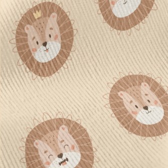 Cute Crown Lion Standard Corduroy