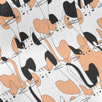 Black And Orange Country Cat Standard Corduroy