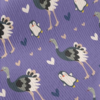 Clumsy Penguin And Ostrich Standard Corduroy