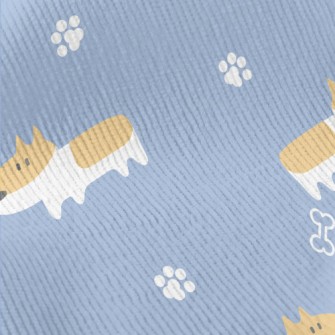 Cute Hand Drawn Corgi Standard Corduroy