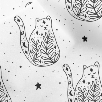 Starry Sky Grass Design Cat Micro Fleece