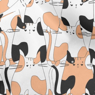 Black And Orange Country Cat Micro Fleece