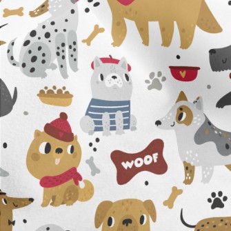 American Cute Dog Micro Fleece
