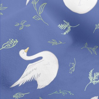 Elegant And Beautiful Swan Micro Fleece