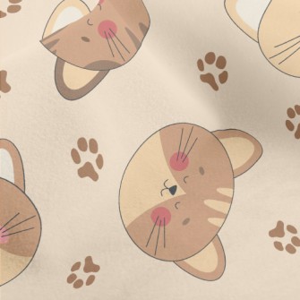 Round And Cute Cat Head Micro Fleece