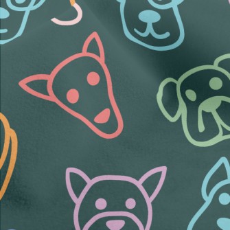 Color Line Dog Micro Fleece