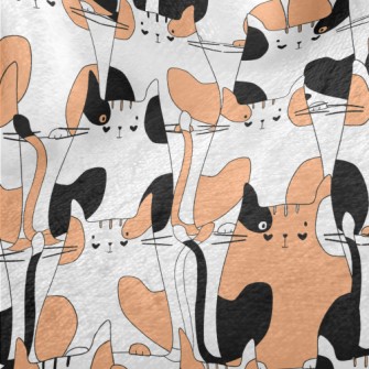 Black And Orange Country Cat Minky