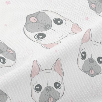 Big Eyes Cute Bulldog Piqué