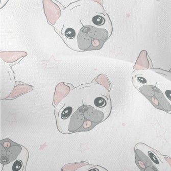 Big Eyes Cute Bulldog Lightweight Performance Linen