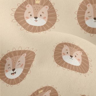 Cute Crown Lion Lightweight Performance Linen