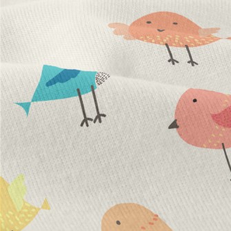 Colorful Birds Modern Jersey